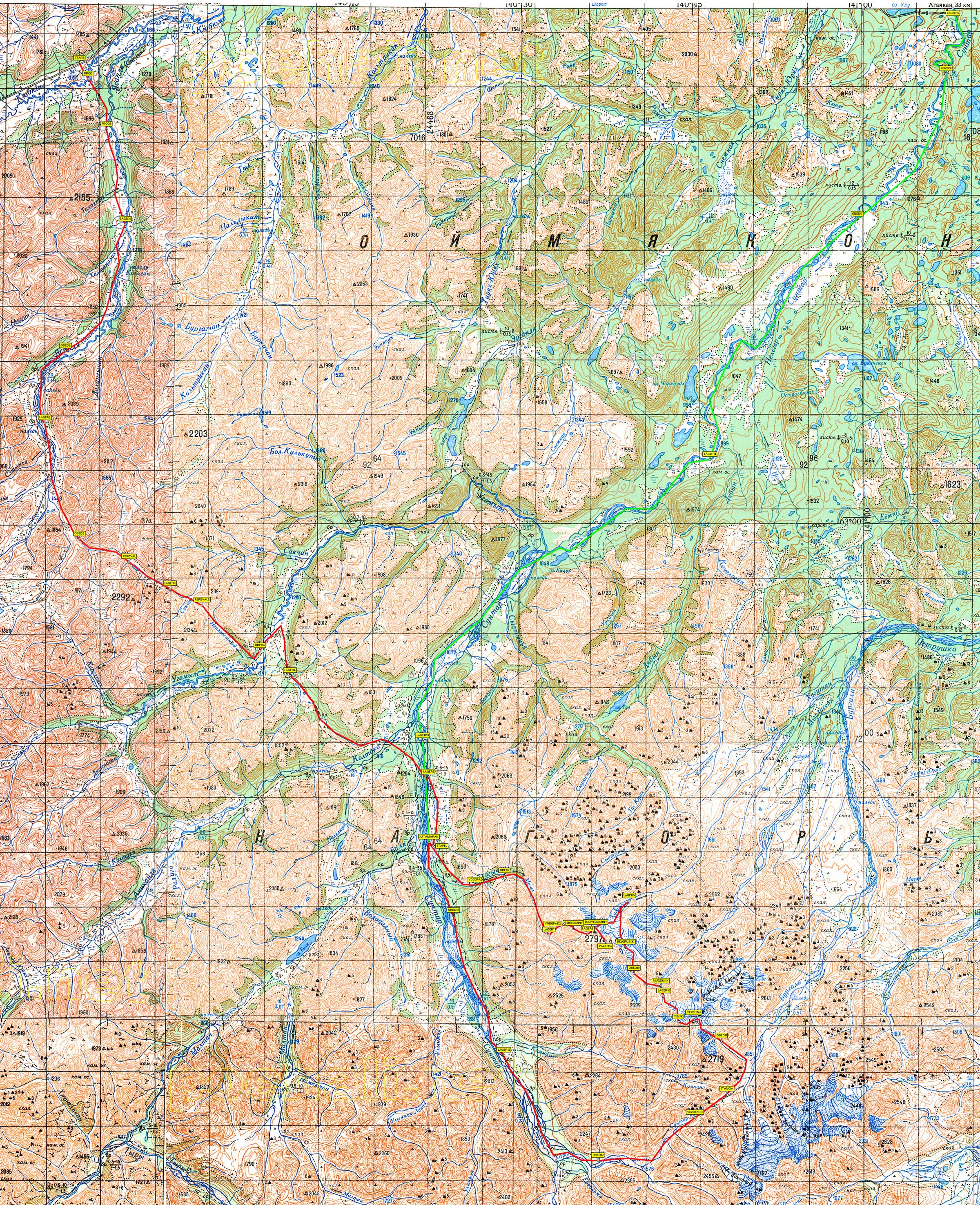 Якутия, река Сунтар, гора Палатка