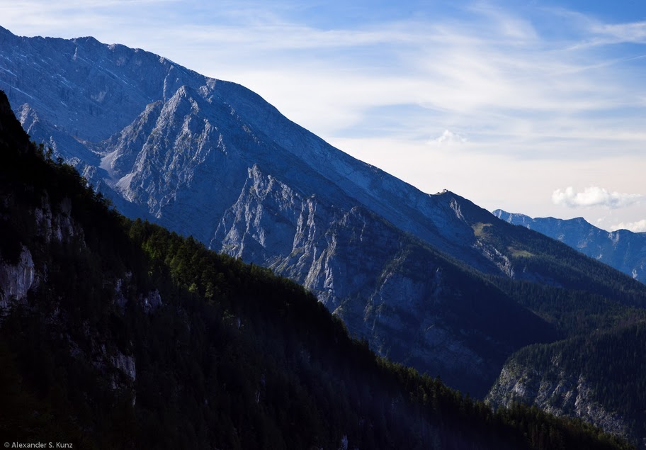 тональная перспектива - синие тона