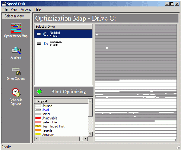 Дефрагментация жестких дисков